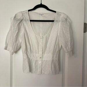 Reformation Lace Top